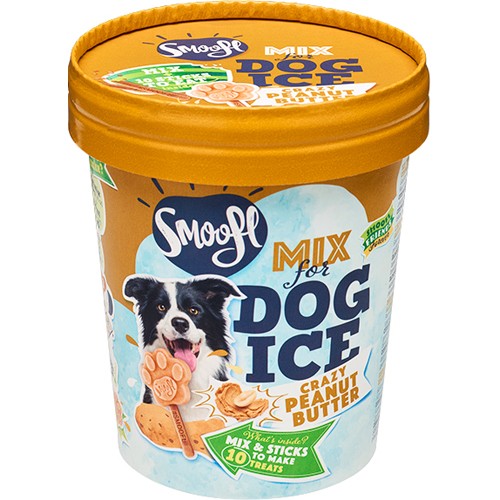 Smoofl Dog Ice Mix, 160 g, m. peanut butter