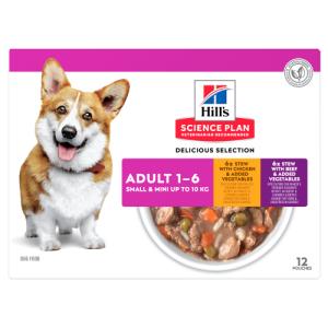 SP Canine Adult Small&Mini Chicken/Beef & Vegetables 12x80g porsjonsposer