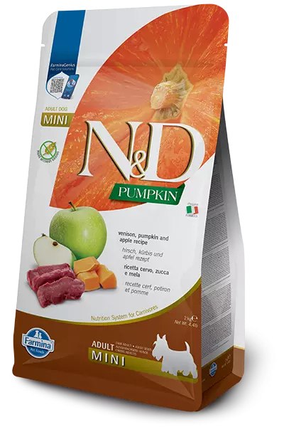 N&D DOG PUMPKIN VENISON & APPLE ADULT MINI 2 KG