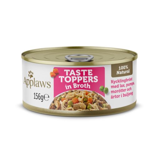 APPLAWS HUND CHICKEN&SALMON IN BROTH 156g