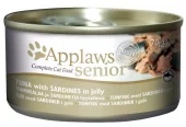 Applaws Senior boks Tunfisk + Sardiner i gele 70g.