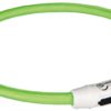 Flash light ring USB, XS–S: 35 cm/ø 7 mm, green