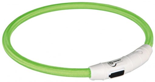 Flash light ring USB, XS–S: 35 cm/ø 7 mm, green