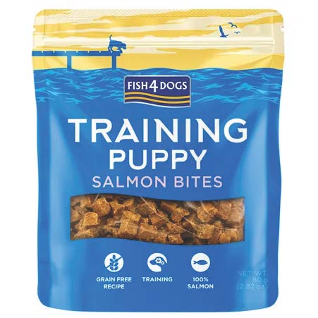 F4D TRAINING PUPPY SALMON BITES 80G