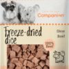 Companion freeze-dried dice - storfekjøtt 40g.