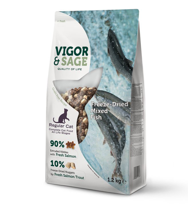 VS Freeze Dried Fish complete CAT food 1,2 kg