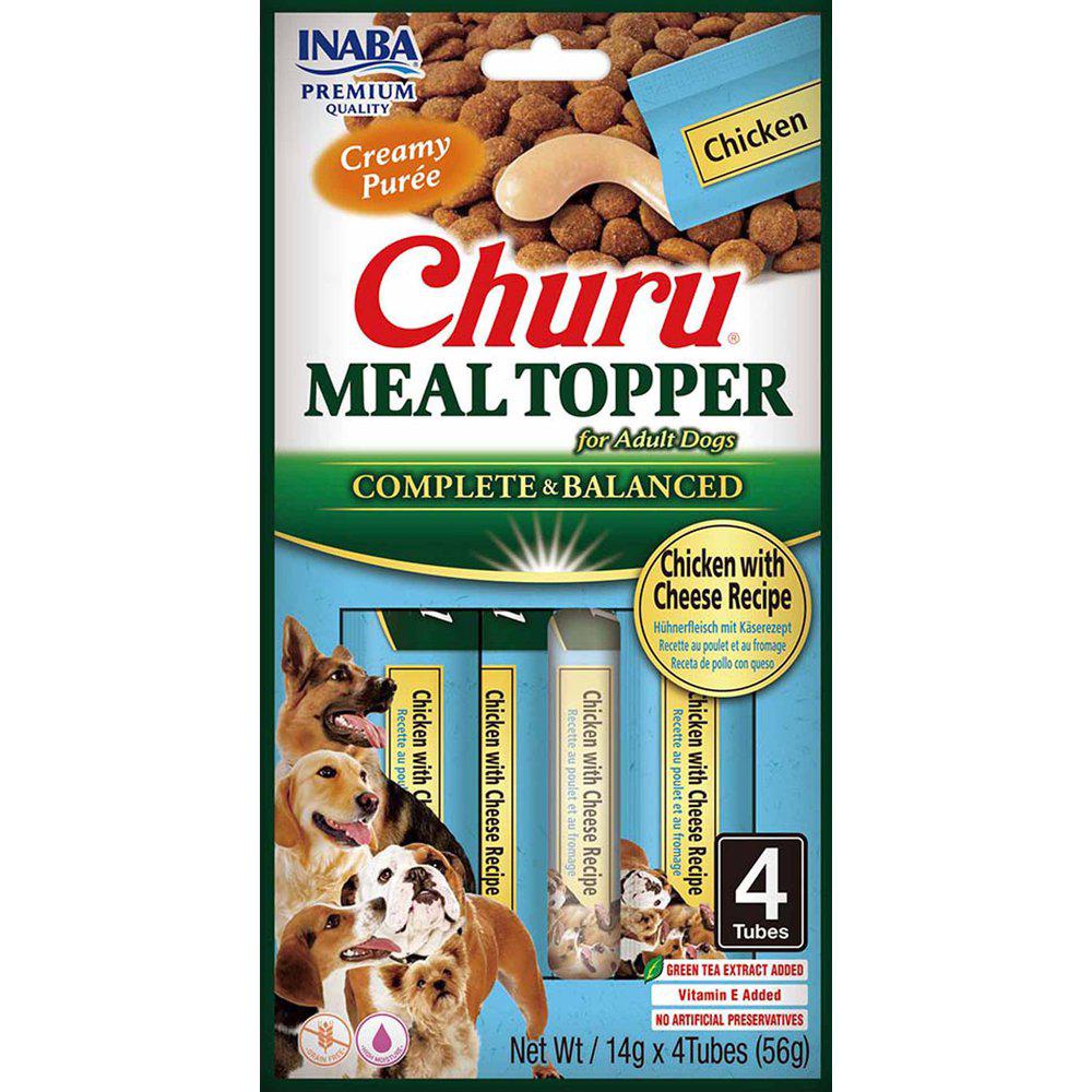 CHURU DOG MEAL TOPPER CHICKEN/CHEESE 4ST