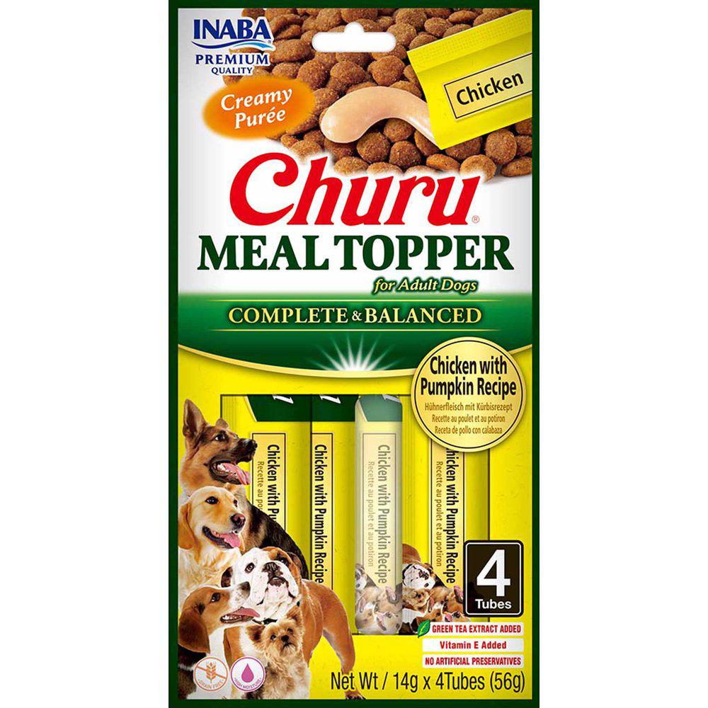 CHURU DOG MEAL TOPPER CHICKEN/PUMPKIN 4ST