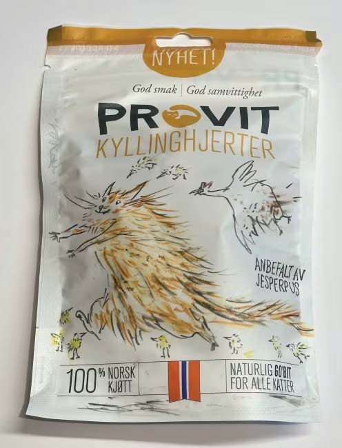 PROVIT Frysetørket Kyllinghjerter 40g Katt