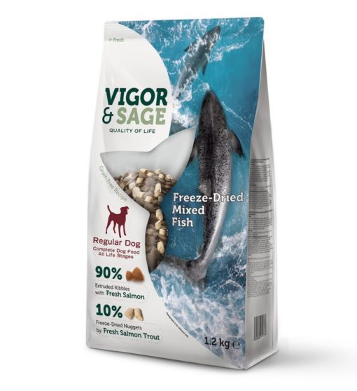 VS Freeze Dried Fish complete DOG food 1,2 kg