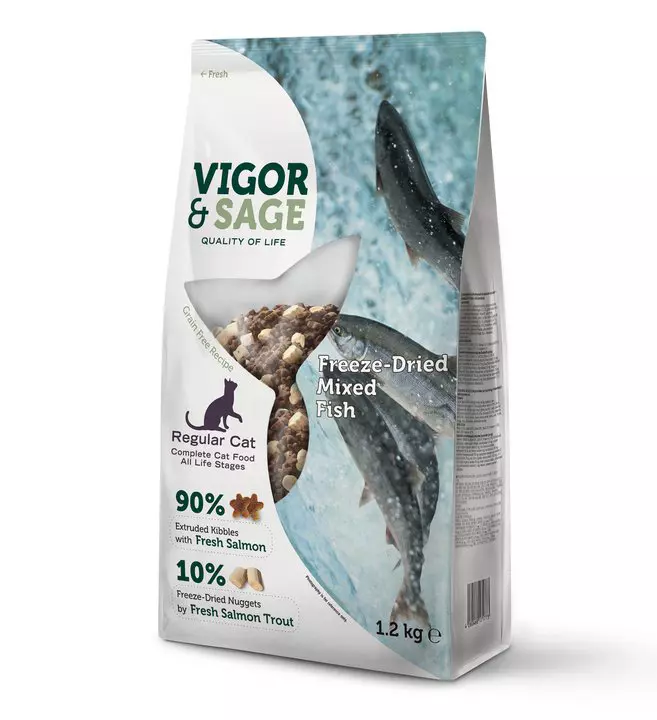 VS Freeze Dried Fish complete CAT food 1,2 kg