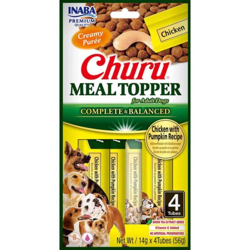 CHURU DOG MEAL TOPPER CHICKEN/PUMPKIN 4ST