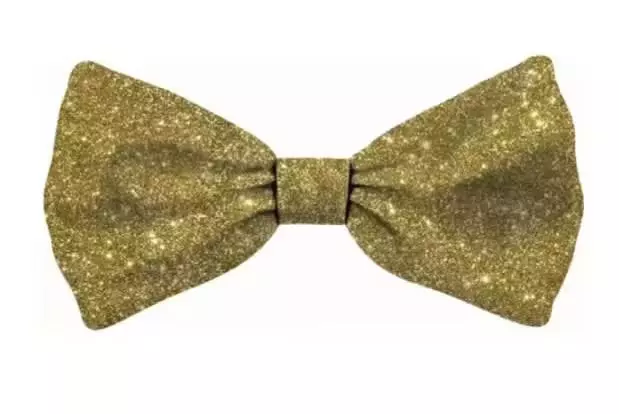 Julesløyfe 44795 Gull Glitter Dog S