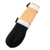 Protector bootie high black/orange, 2XL, 4pk