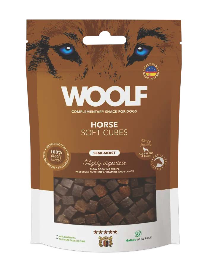 Woolf Soft Cubes Horse 100g