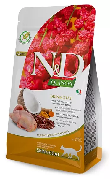 FA  CAT QUINOA SKIN & COAT QUAIL 1,5 KG