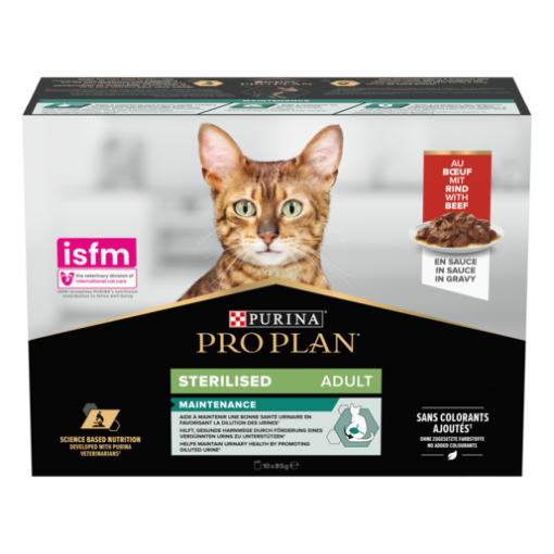 PP Cat Sterilised Beef 10-pack