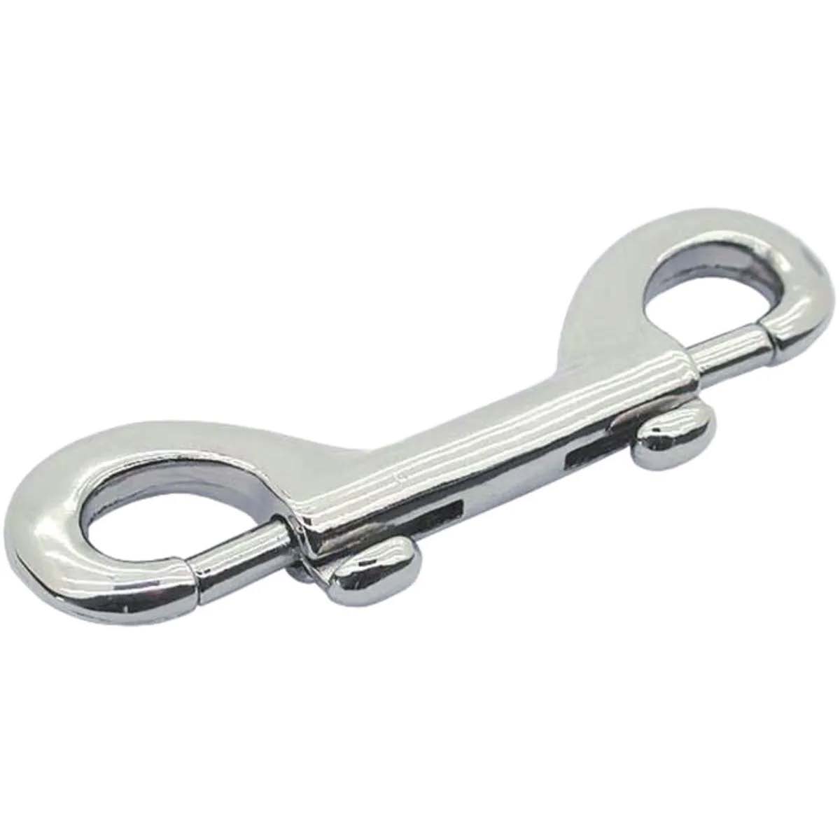 Bolt Snap Chrome Double 80mm Hooks