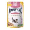 Happy Cat Pouches Kitten &  Junior M/Fugl 85g