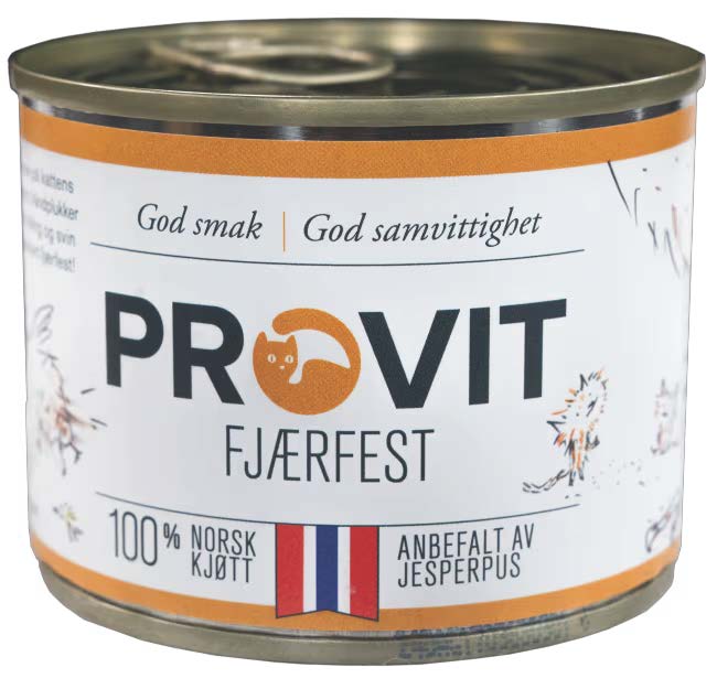 PROVIT Boksemat Katt Fjærfest 185g