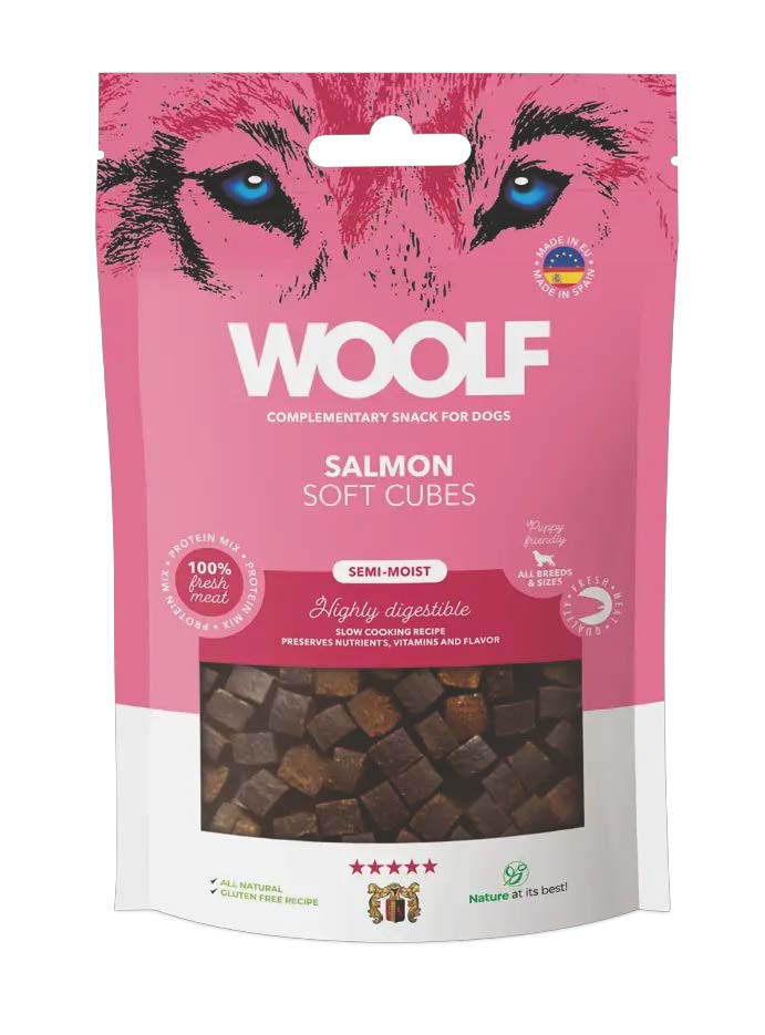 Woolf Soft Cubes Salmon 100g