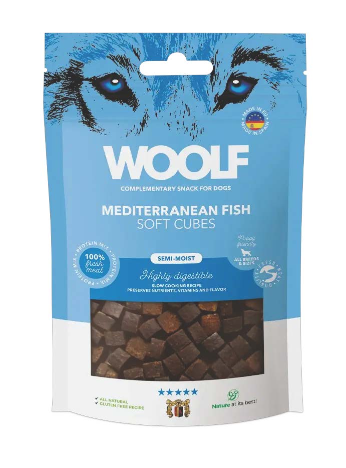 Woolf Soft Cubes Mediterranean fish 100g