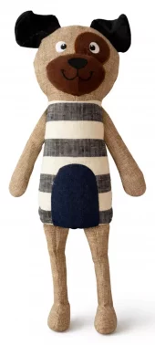 Hundeleke, denimlappeteppe, hund 28,5 cm