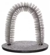 Massage og pelspleje bue, katt, 36 × 33 cm, grå