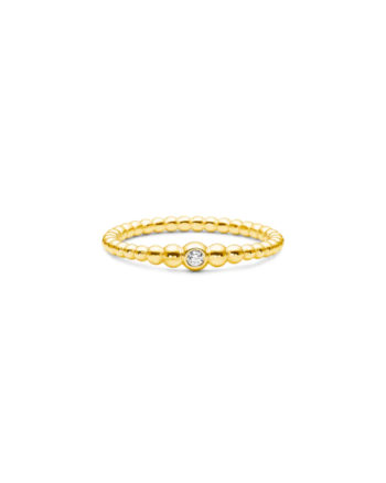 Bubbly Ring (m/ Sten) Gold - Idfine