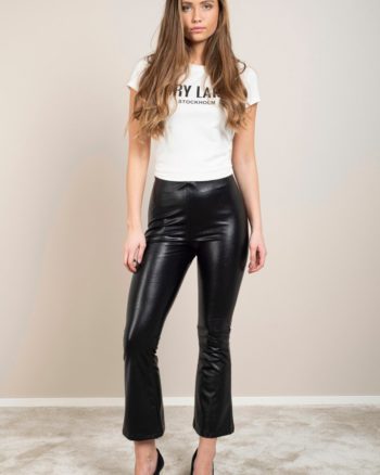 Flarry Faux Leather Pant - Dry Lake