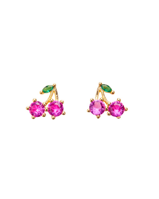 Cherry Crystal Stud - Pico