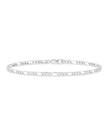 Figaro Chain Bracelet Silver - Idfine