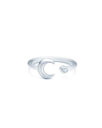 Cresent Moon Ring Silver - Idfine