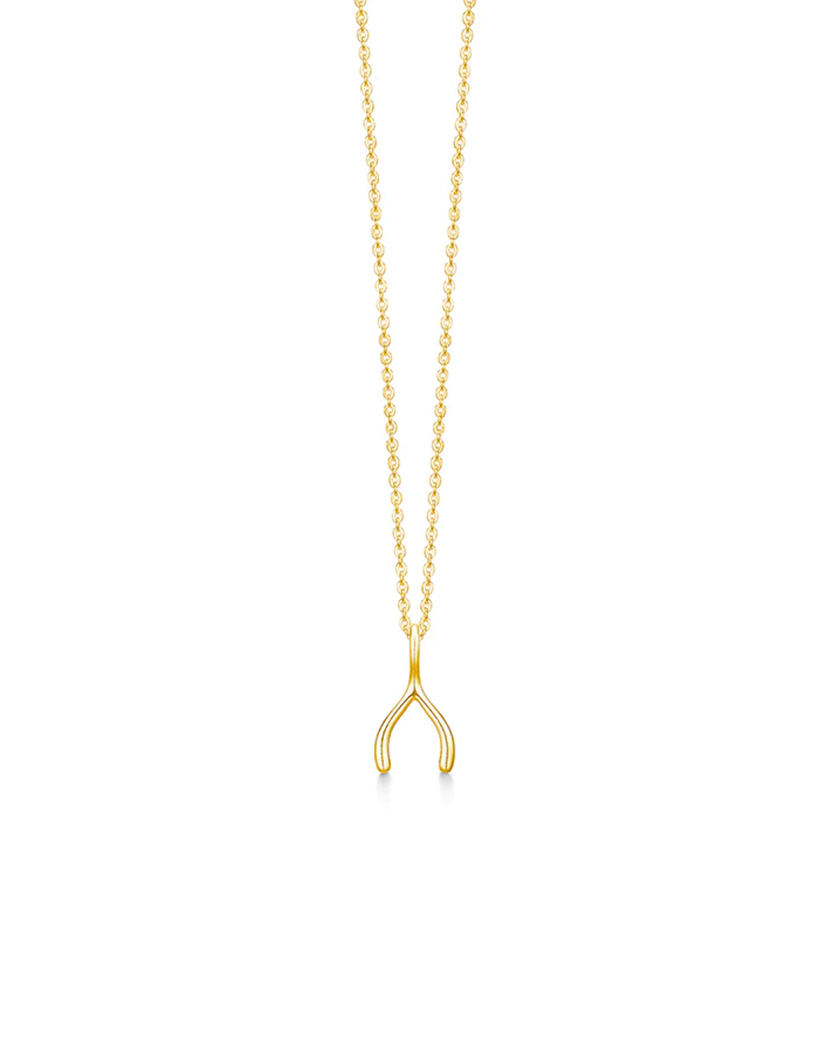 Wishbone Necklace Gold - Idfine