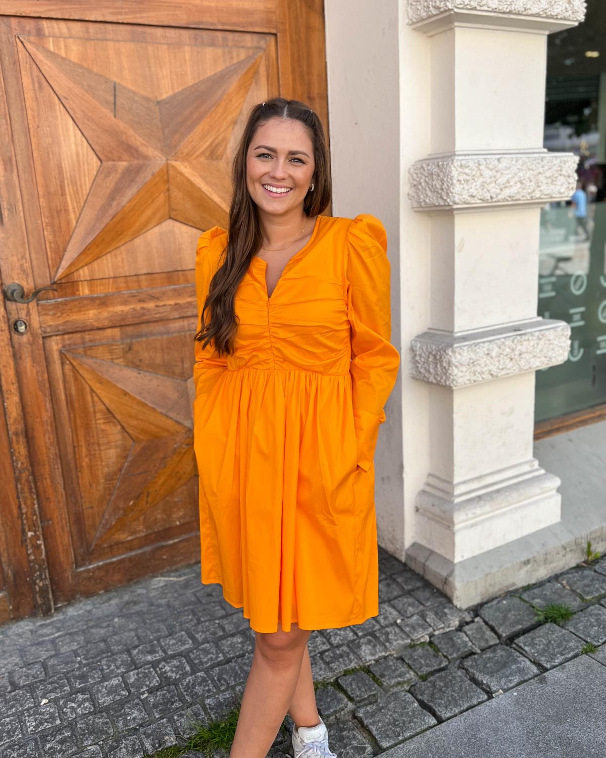 Tolina Orange Dress - Gestuz
