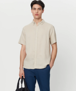 Kris Linen Shirt Sand - Les Deux