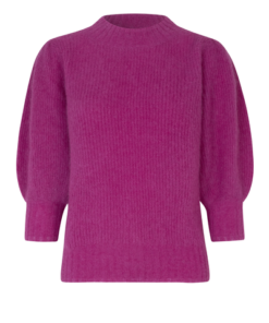 Brooky Knit Puff Plomme - Second Female
