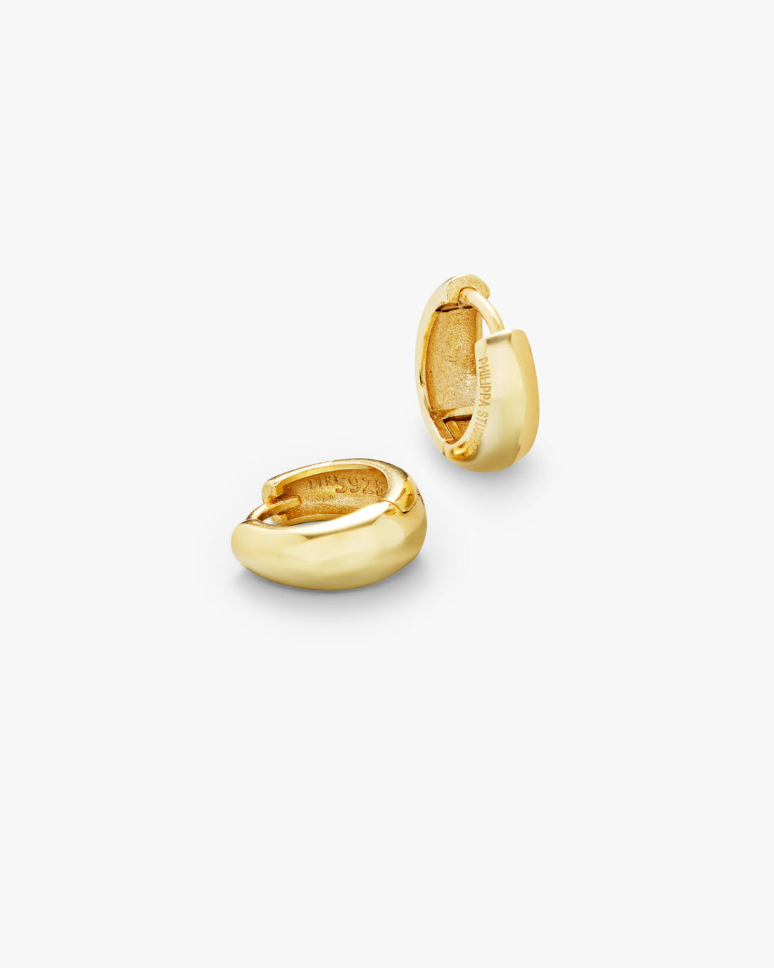 Dome Hoops Small Gold - Philippa Studios