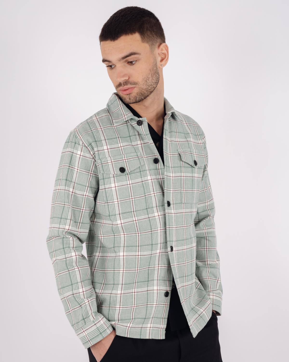 Matheus Overshirt Green Check - Urban Pioneers