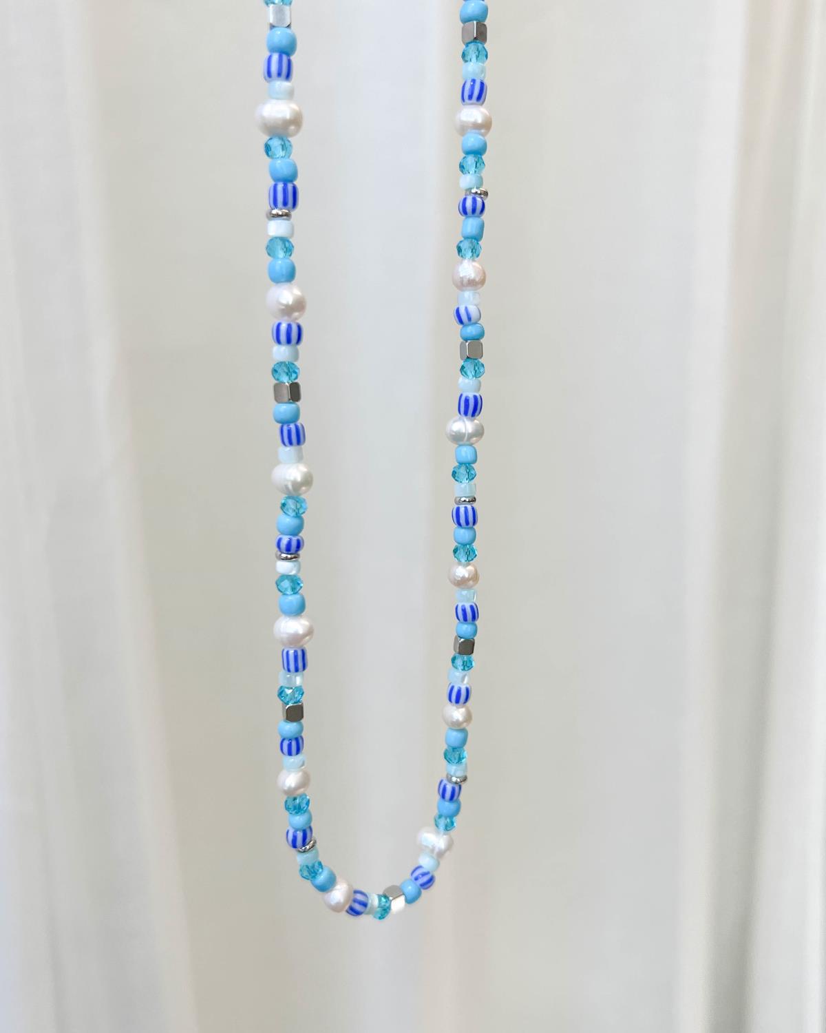 Kora Necklace Blue/Silver - Sistie