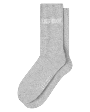 Blake 2-Pack Rib Socks Grå - Les Deux
