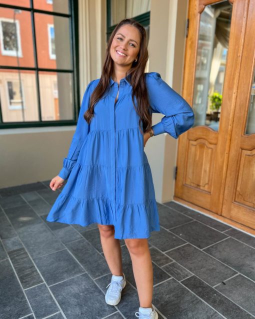 Yaspala Shirt Dress Blå - Yas