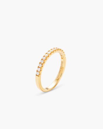 Pave White Ring Gold - Philippa Studios