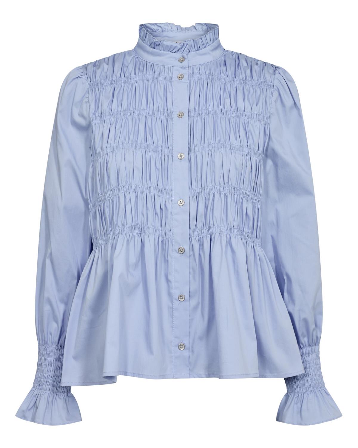 Sandy Smock Shirt Pale Blue - Co'couture