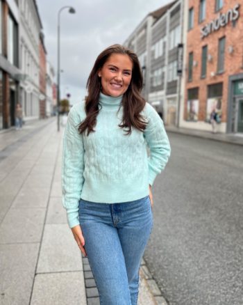 Nola T-N Cable Misty Blue - Samsøe Samsøe