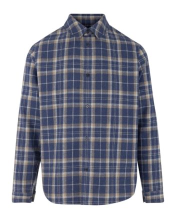 Luis Shirt Blue/Brown Check - Urban Pioneers