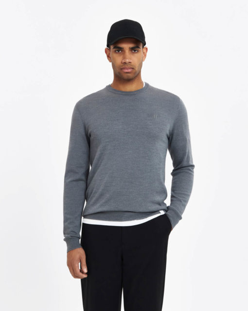 Greyson Merino Knit Grey Melange - Les Deux