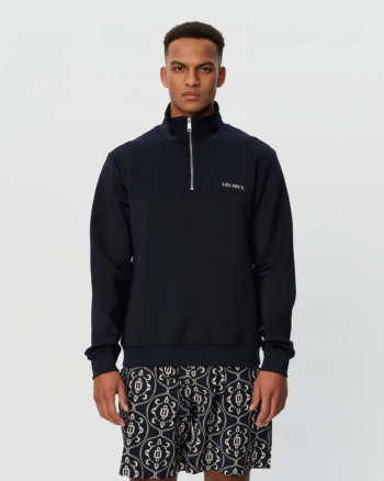 Ballier Half-zip Track Sweat Navy - Les Deux