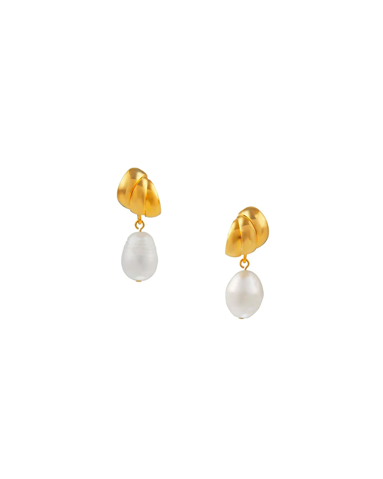 Cocoon Pearl Earrings - Orelia
