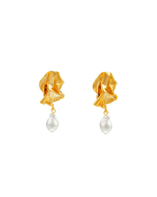 Scrunch Statement Earrings - Orelia